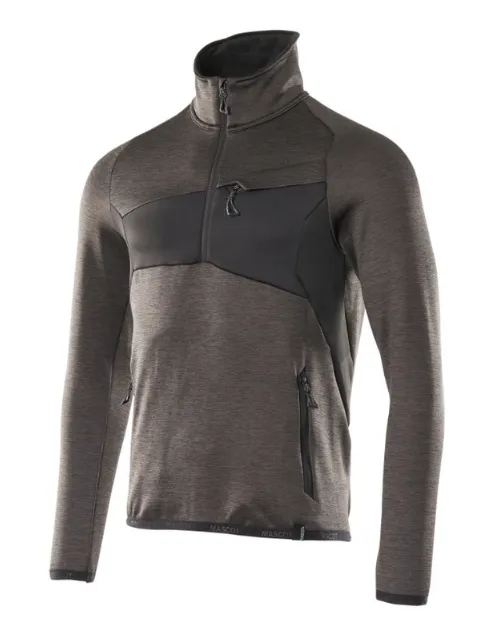 Mascot Grey / Black Fleece Half Zip (18003-316-1809)