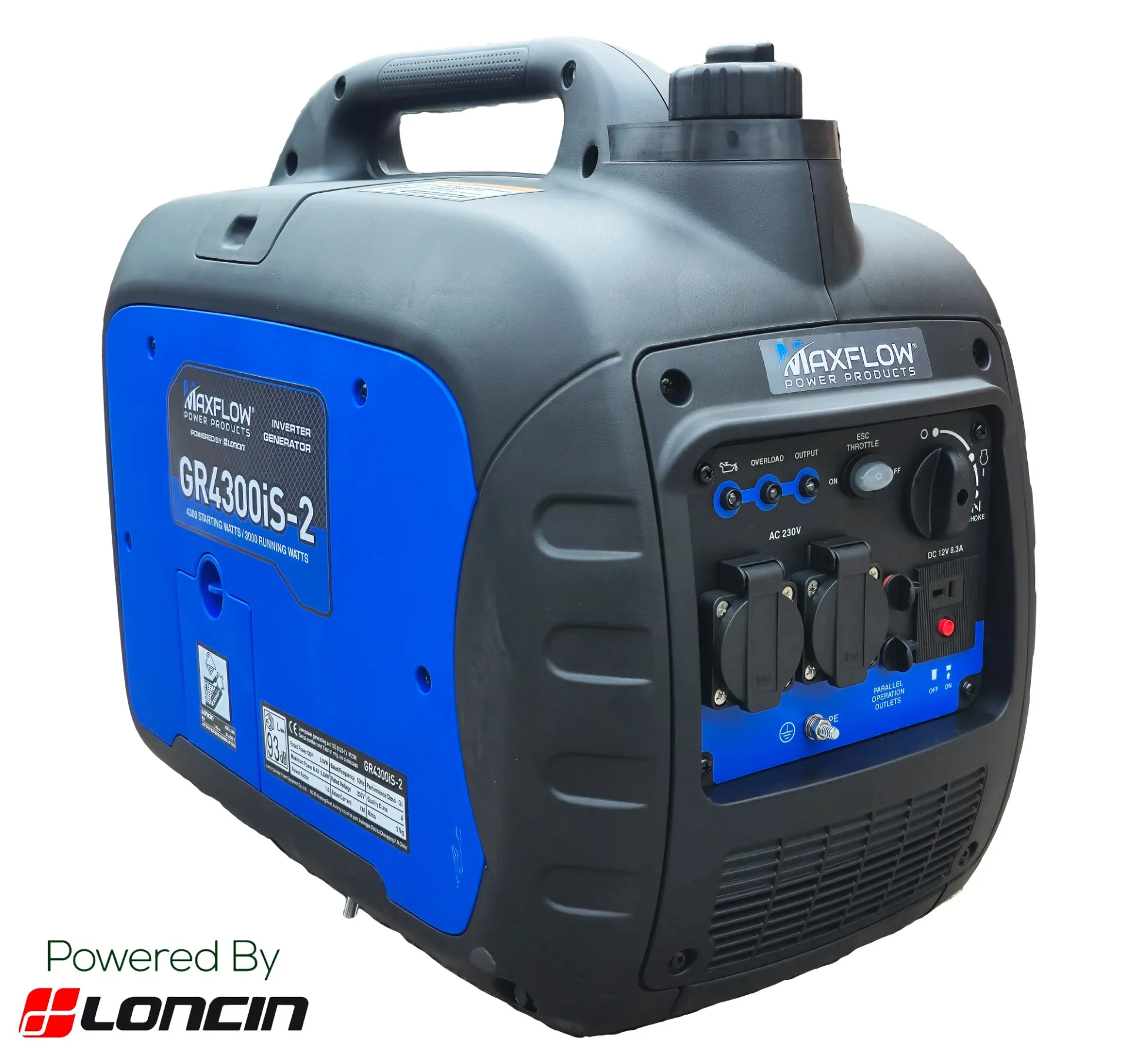 Maxflow GR4300IS 3.0KW / 3.75KVA Suitcase Invertor Generator
