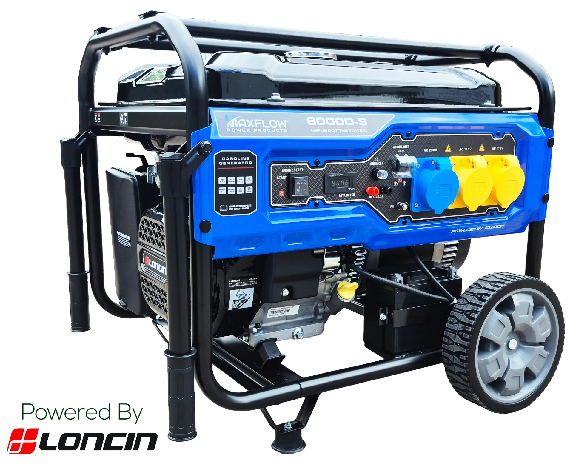 Maxflow MX8000D 6.0KW / 8KVA Petrol Generator