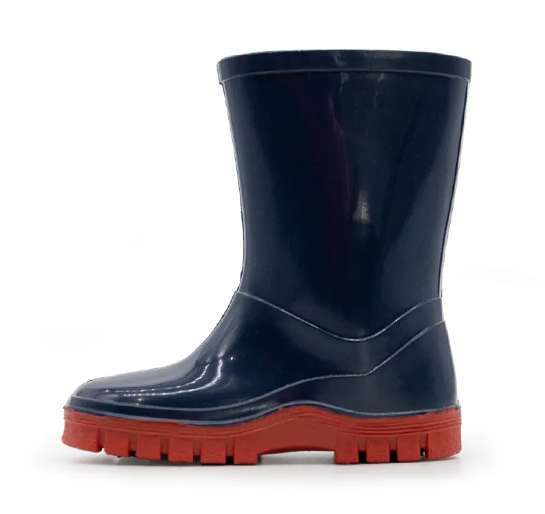 Xpert Junior Tactor Wellingtons Navy / Red